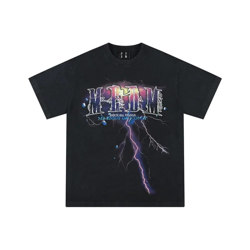 MR.ENJOYDA MONEY T Shirts Unisex Washed Black-0