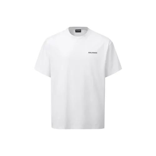 SALOMON UNI T Shirt Unisex White