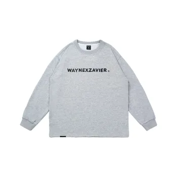 WAYNEXZAVIER Crew Neck Loose Fit Sweatshirt Unisex