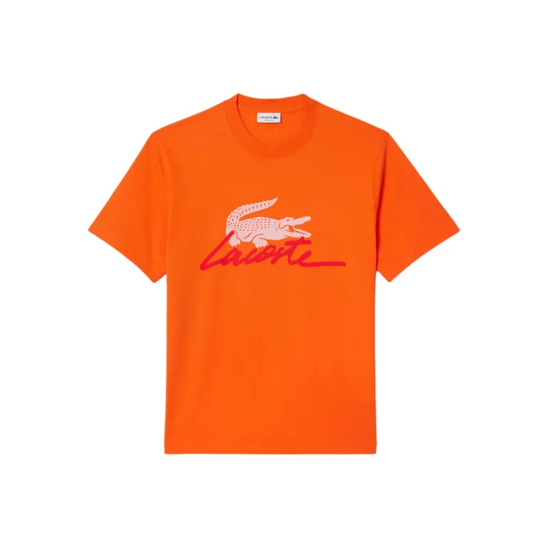 LACOSTE T Shirts Men Orange-0