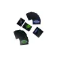 Two-Tone Poker Card-Green/Blue