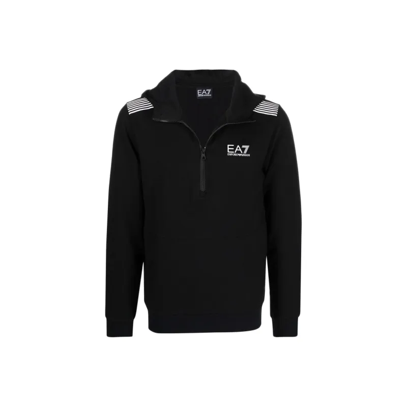 EMPORIO ARMANI EA7 SS22 Sweatshirt Men's Black-0