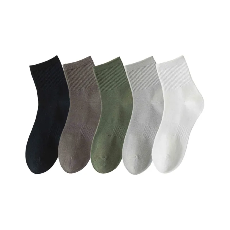 MIIOW Mid Calf Socks Women's 5 Pack-4