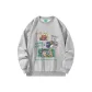 Gray[Regular Crew Neck Sweatshirt]