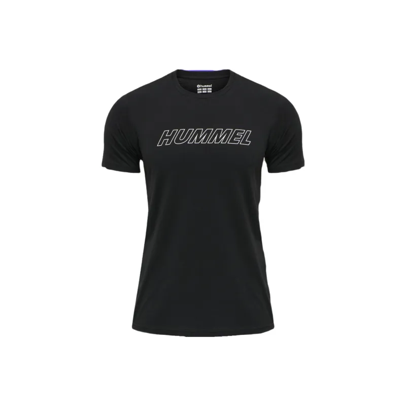 Hummel HmlTE CALLUM 2-PACK COTTON T-Shirt Men's 2 Pack Black/White-0