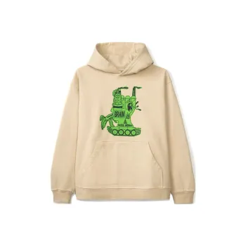 Brain Dead MEDIA WORKS HOODIE Sweatshirt Unisex Beige