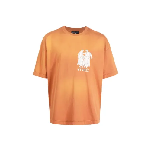 Études Logo print Short sleeved T shirt