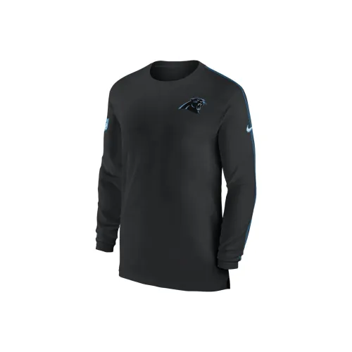 Nike Carolina Panthers Sideline Coach Men's Nike Dri FIT Nfl Long Sleeve Top