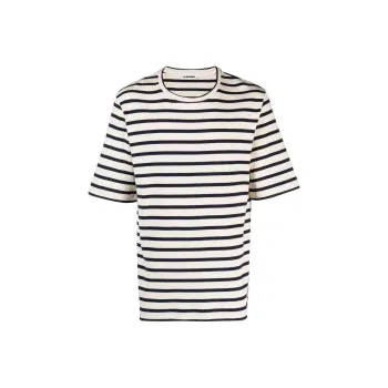 JIL SANDER + Striped Crewneck T Shirt