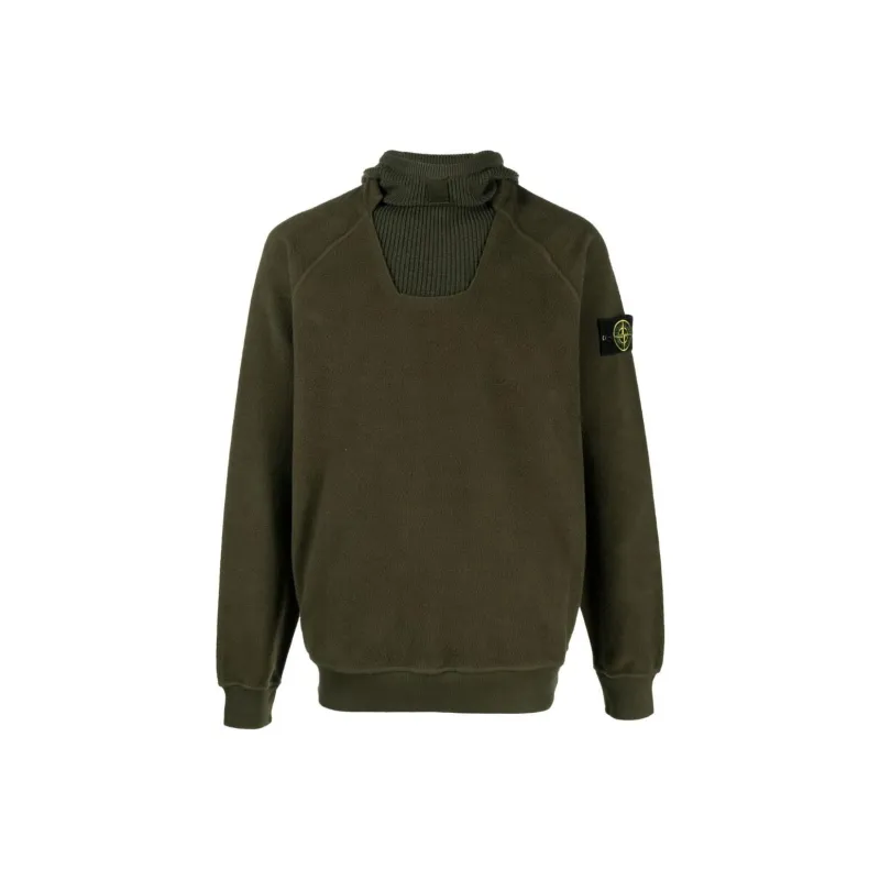 STONE ISLAND Sweatshirt Men's Olive Green-0