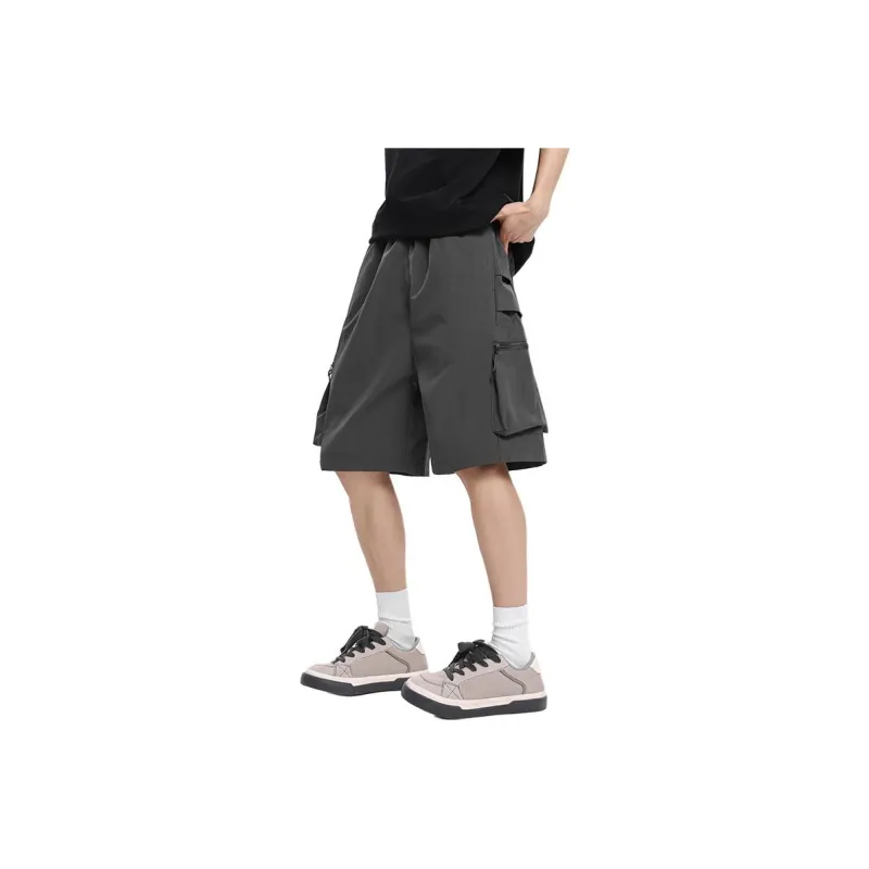 MKZA Cargo Shorts Unisex Mud Gray-2