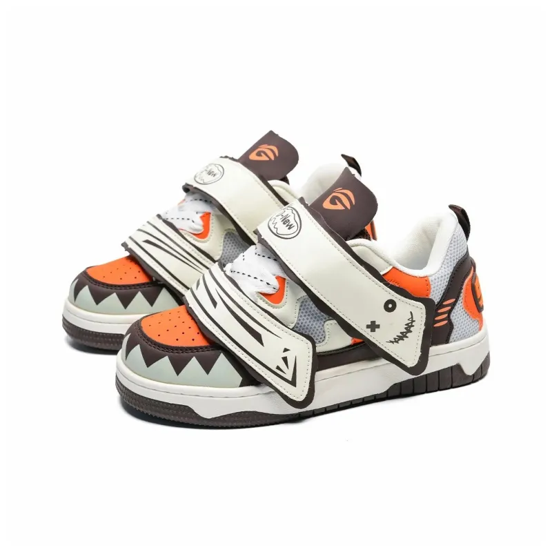 Circle Small Coverage Wear Resistant Lightweight Low Top Skateboard Shoes Unisex-21