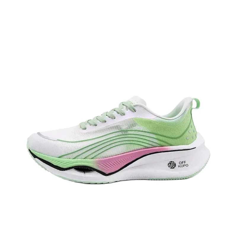 ALI THE FOX Cushioned Wear Resistant Breathable Impact Resistant Lightweight Low Top Running Shoes Men's White Purple-7