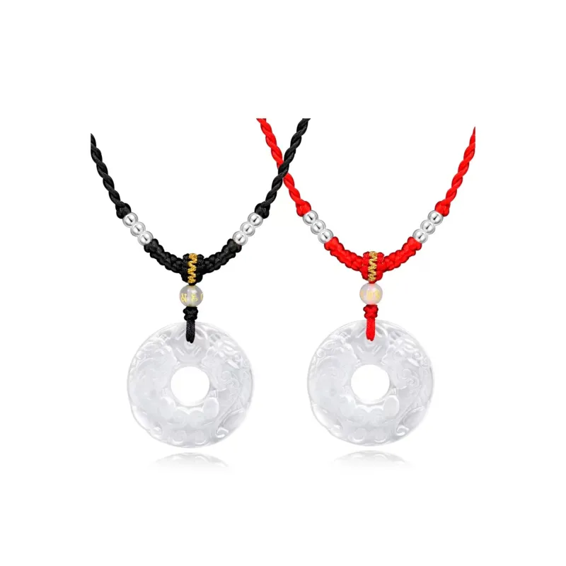 PUTUOSHANWENCHUANG Chalcedony Necklaces Unisex-4