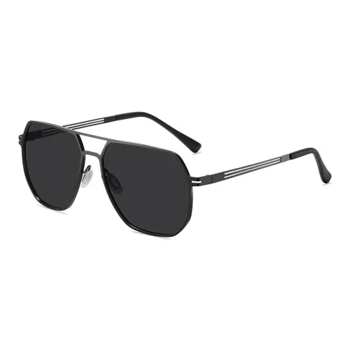 PRETTYALLUSION Stainless Steel Aviator Sunglasses Men's