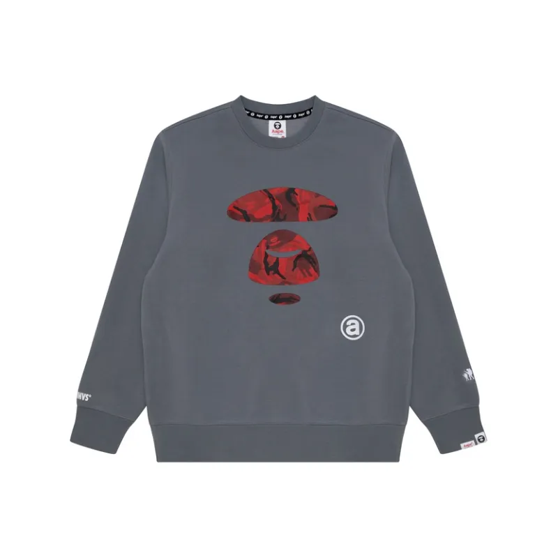 Aape Logo-print Crew Neck Sweater-2