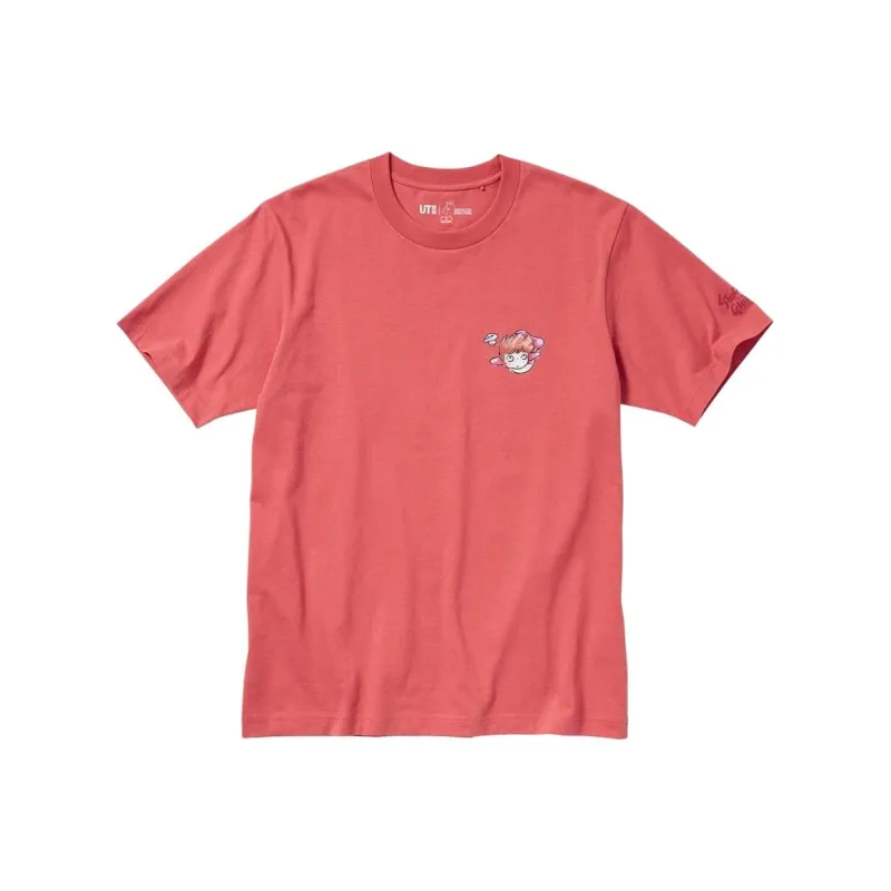 UNIQLO T-Shirts Unisex Rose Red-0