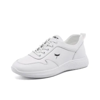 RED DRAGONFLY Small White Shoes Abrasion Resistant Low Top Sports Casual Shoes Women's