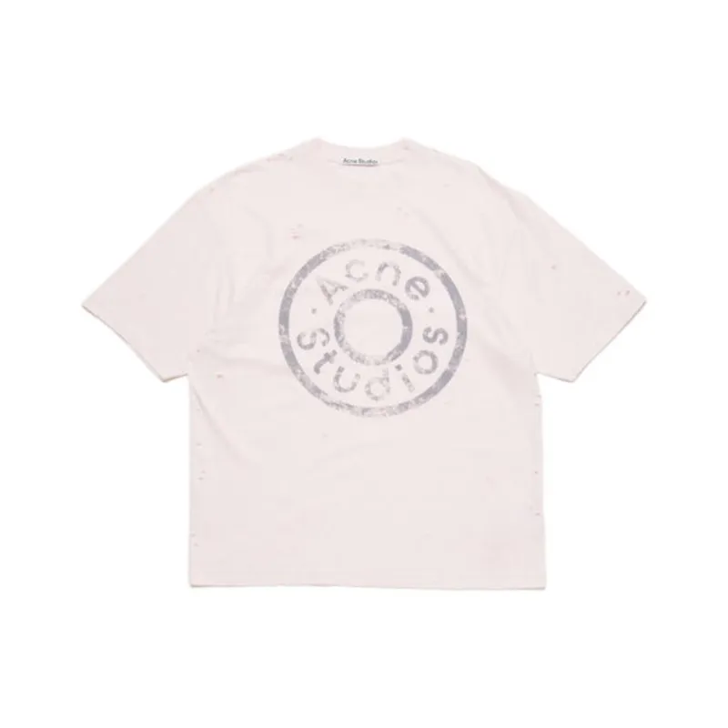Acne Studios Button Logo Tee-0