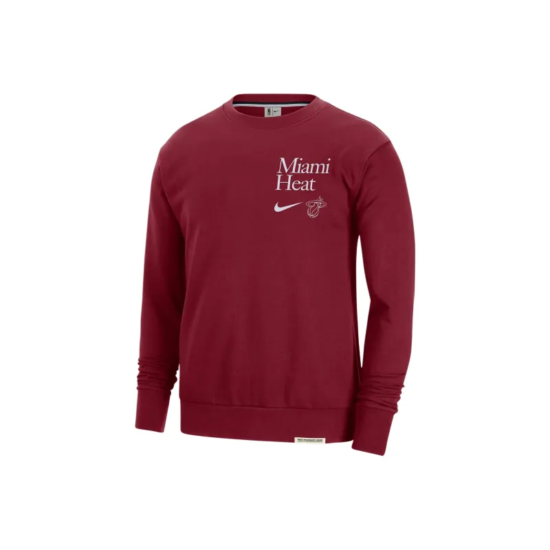 Nike Dri FIT NBA Standard Issue Sweatshirt Men's Dark Red-0