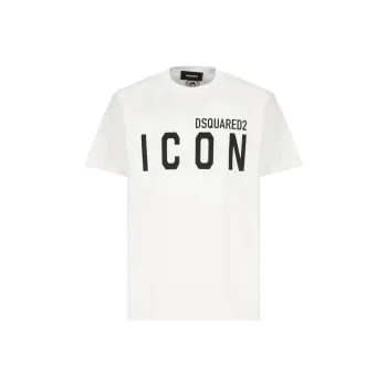 DSQUARED 2 Icon Printed Crewneck T Shirt