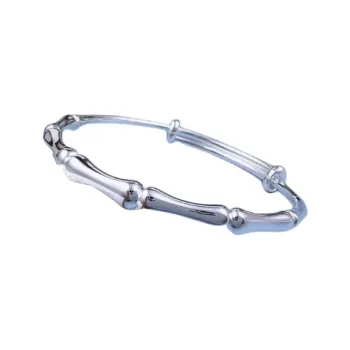 Old Qingyun Silver Building 999 Fine Silver Bangles Unisex