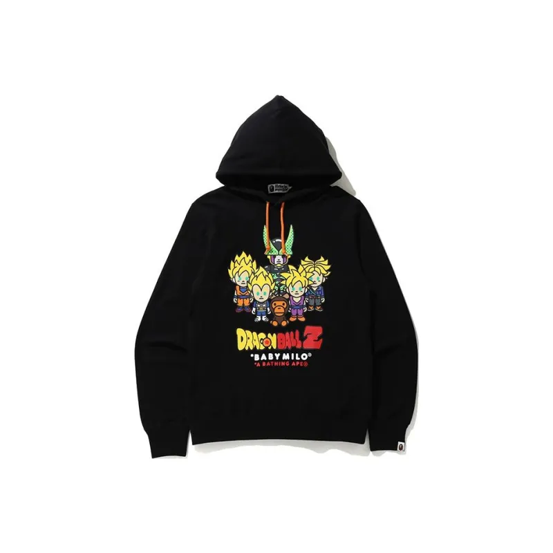 Bape X Dragon Ball Z Baby Milo Super Saiyan & Cell Pullover Hoodie-0