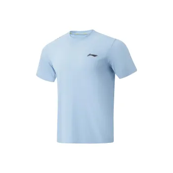 LiNing T Shirt Men's Soft Matte Blue