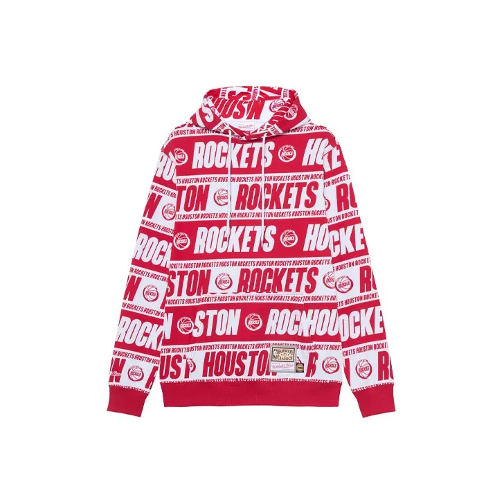 Mitchell Ness Sweatshirts Unisex Red-0