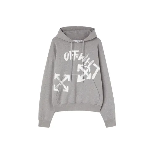 OFF WHITE Paint Script Arrows Skate Hoodie