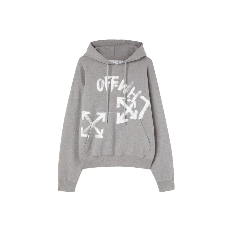 OFF WHITE Paint Script Arrows Skate Hoodie-0
