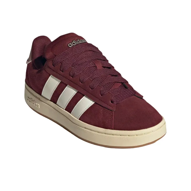 Adidas GRAND COURT ALPHA Anti Slip Wear Resistant Low Top Skateboard Shoes Unisex Red White-1