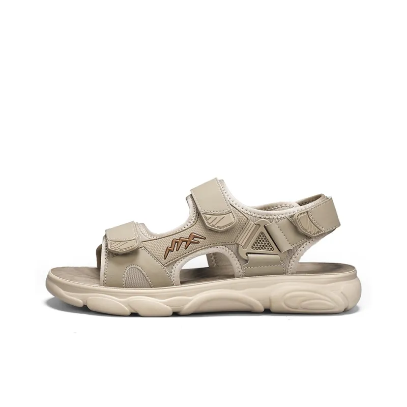 Bull charm Beach Sandals Men Black/Army Green/Sand-0