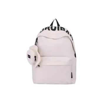 BRABOSTON Canvas Backpack Unisex Ecru/Black/Green/Orange