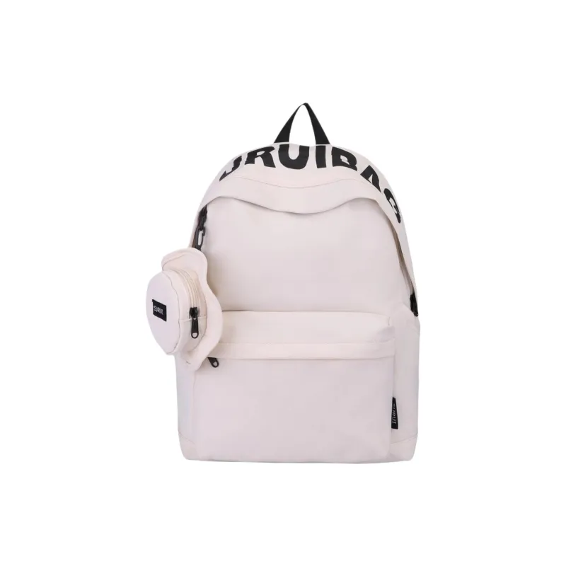 BRABOSTON Canvas Backpack Unisex Ecru/Black/Green/Orange-0