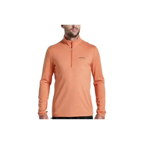 Saucony Solstice 1/4 Zip Sweatshirt Men's Orange