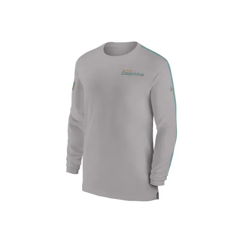 Nike Miami Dolphins Sideline Coach Men's Nike Dri FIT Nfl Long Sleeve Top