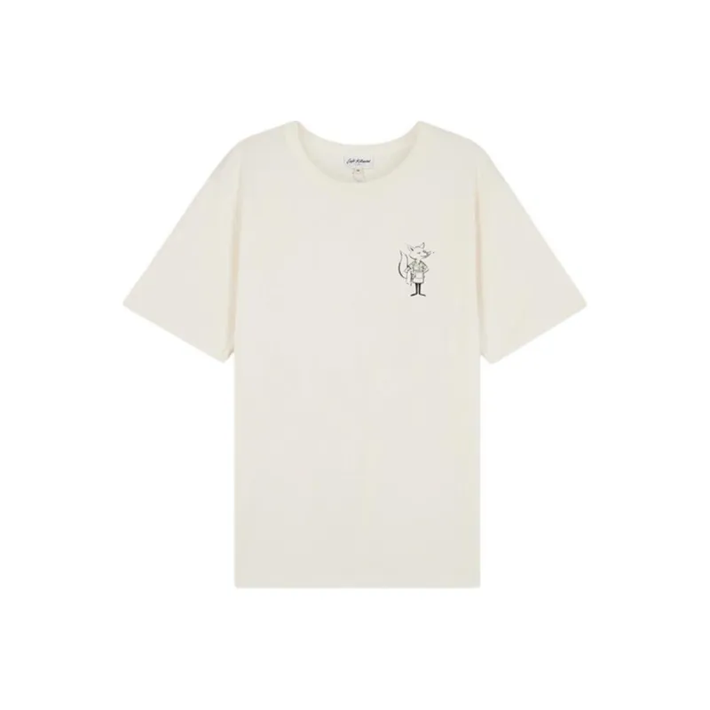 Maison Kitsune T Shirt Unisex Beige-0