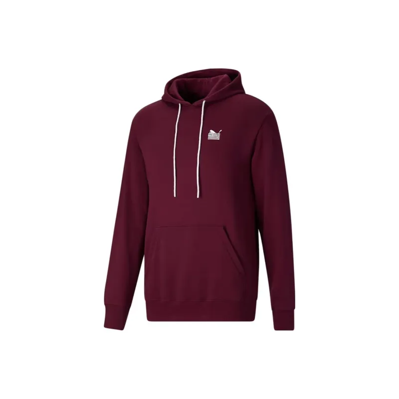 PUMA Sweatshirts Men Burgundy-0