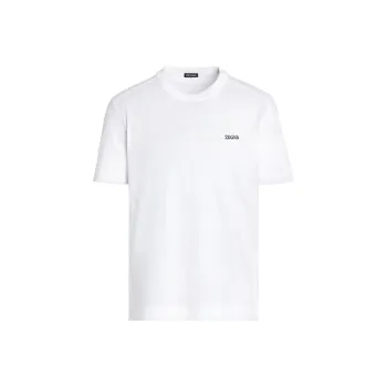 Ermenegildo Zegna Logo Printed Crewneck T Shirt
