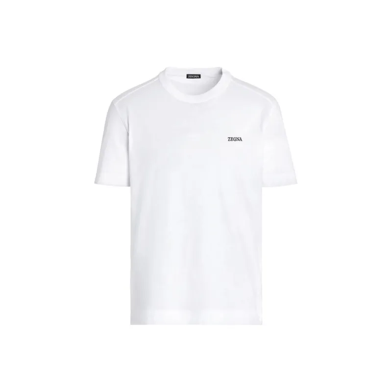 Ermenegildo Zegna Logo Printed Crewneck T Shirt-0
