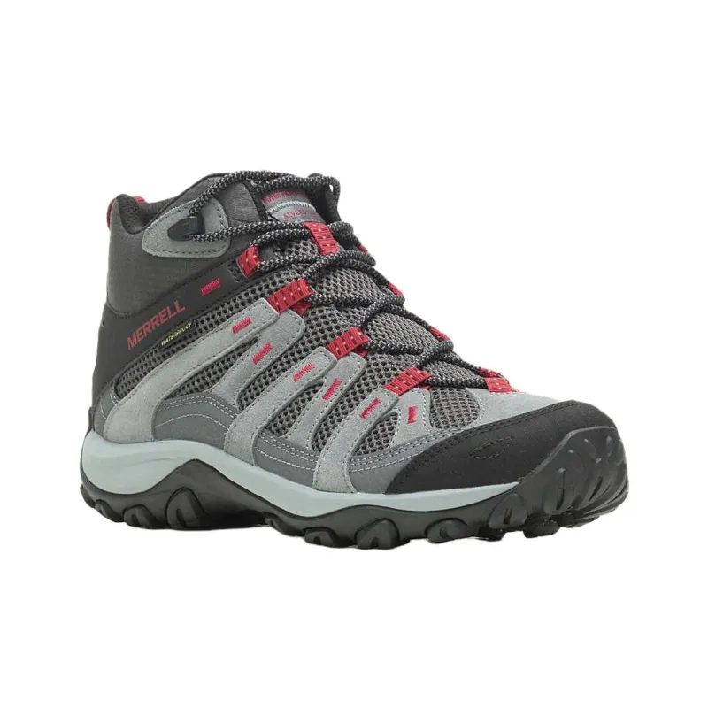 MERRELL Anti Slip Wear Resistant Mid Top Trekking Shoes Men's Black Gray-2
