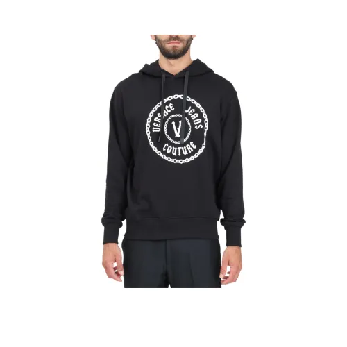 VERSACE JEANS Raised logo Cotton Hoodie