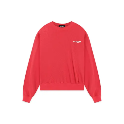 WE11DONE Sweatshirts Unisex Red