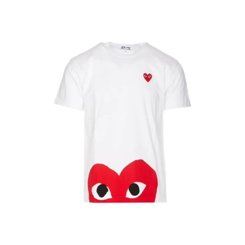Comme Des Garcons Play Women's Red Half Heart T shirt-0