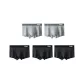 5 Pack (Canvas Black+Heather Gray+Canvas Black+Heather Gray+Canvas Black)
