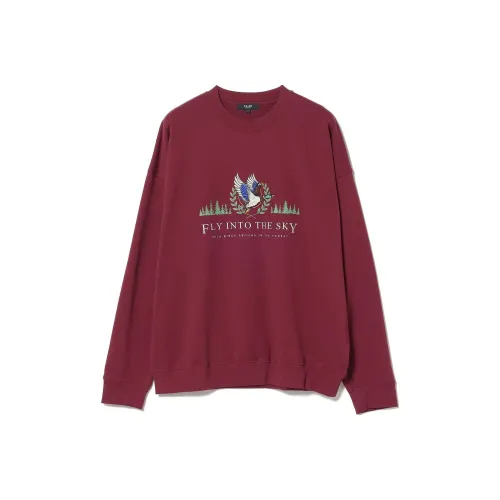 Beams HEART Sweatshirt Men's Red