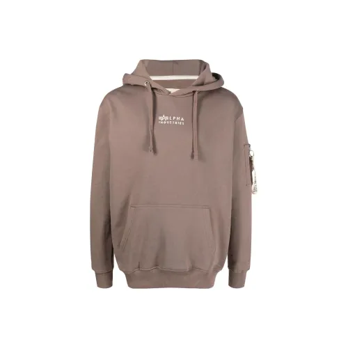 Alpha Industries Sweatshirts Men Brown