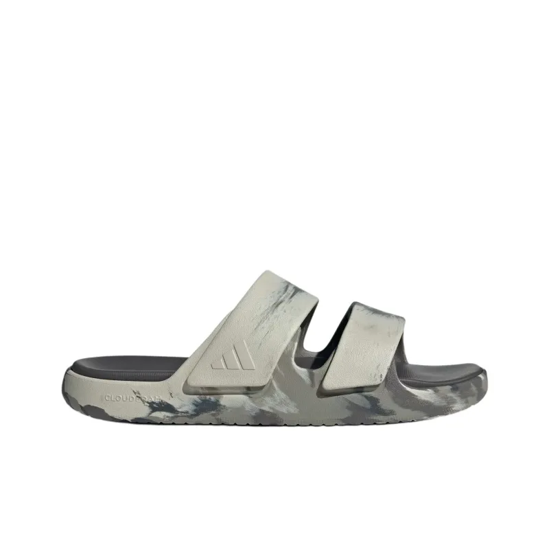 Adidas Znscape Slip Resistant Abrasion Resistant Slide Slippers Unisex Gray Black-1