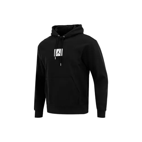 JORDAN Sweatshirts Men Black Fleece Lined